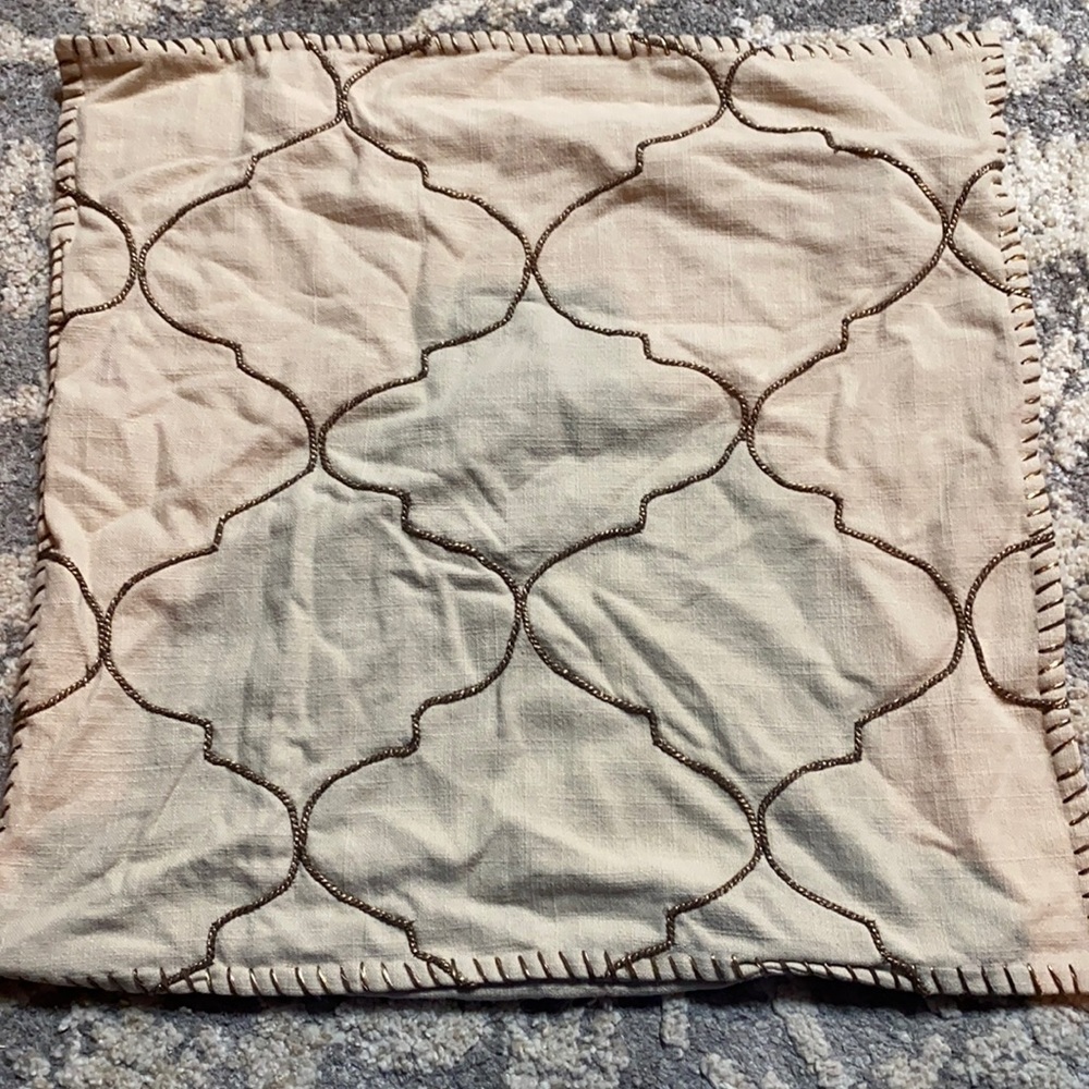 3 22” pottery barn square pillow case cover